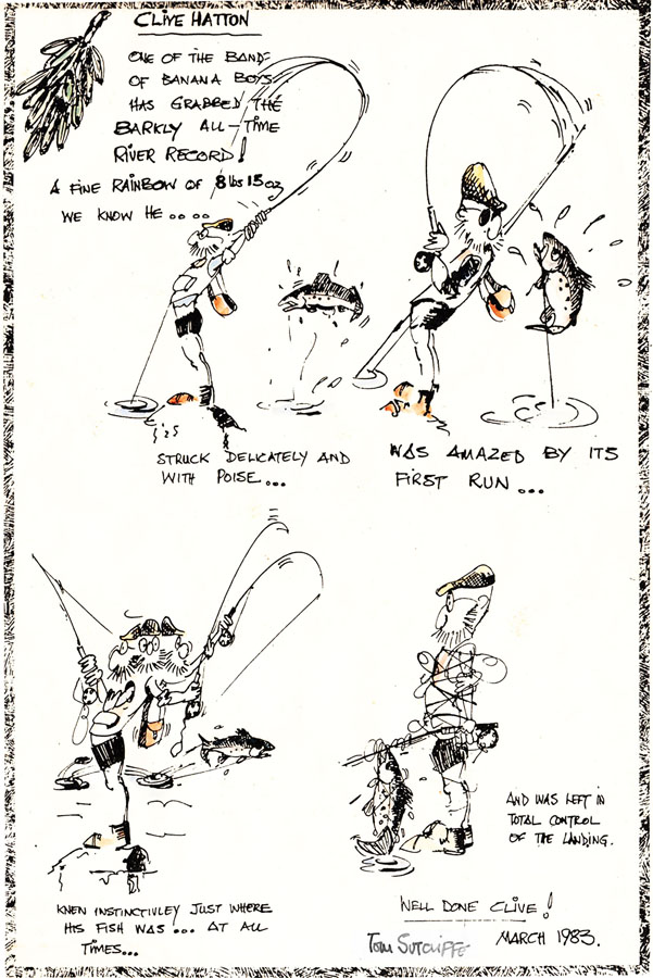 199 Cartoon TROUT FISHING