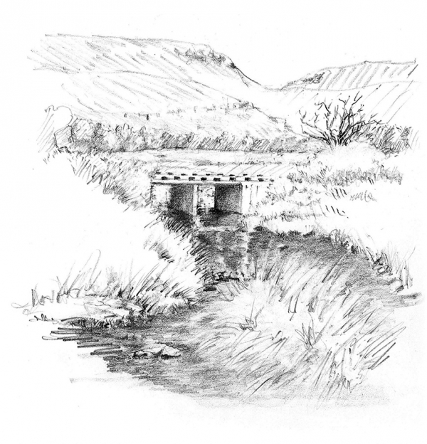 Lindisfarne Bridge stream Eastern Cape Highlands for the 3rd edition of Hunting Trout