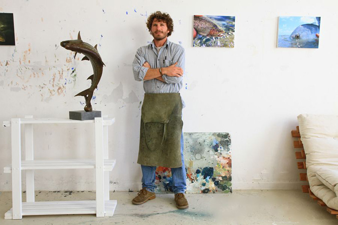 15. Chris in his bright-lit new Kalk Bay studio