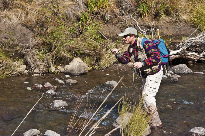 3. Fishing the Karnemelk stream Eastern Cape